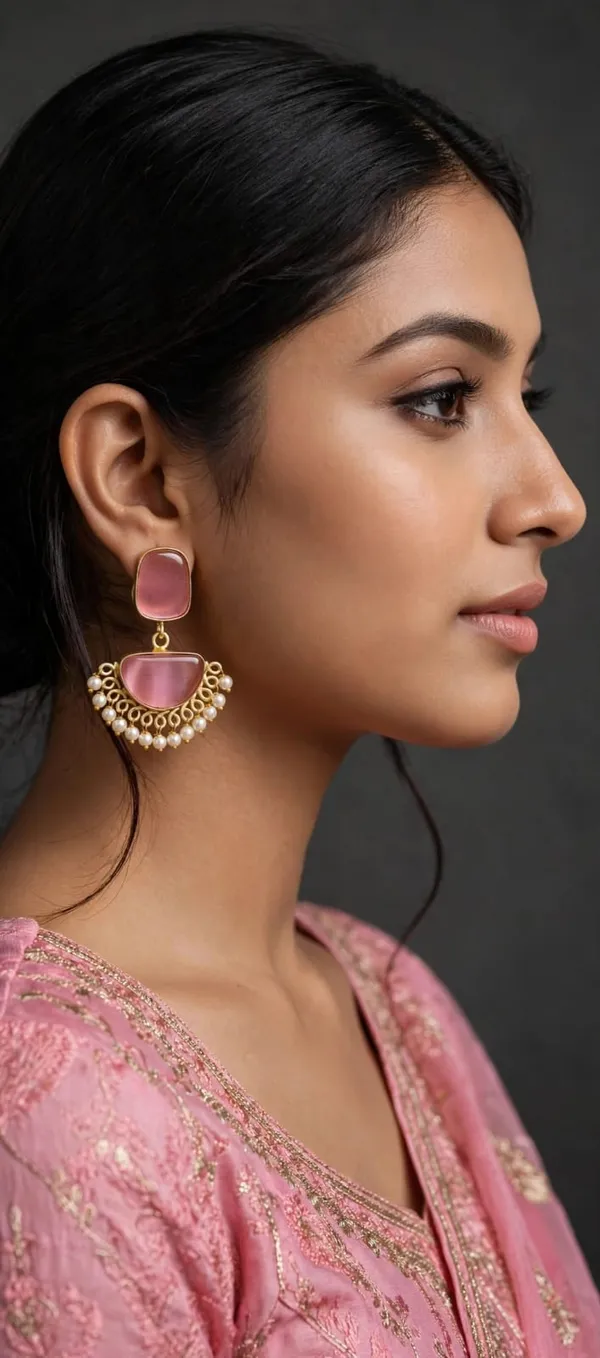 Pink_Gold_Tone_Pearl_Drop_Earrings