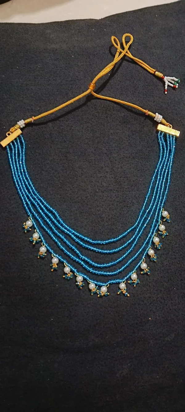 Blue_Beaded_Layered_Necklace_for_Women