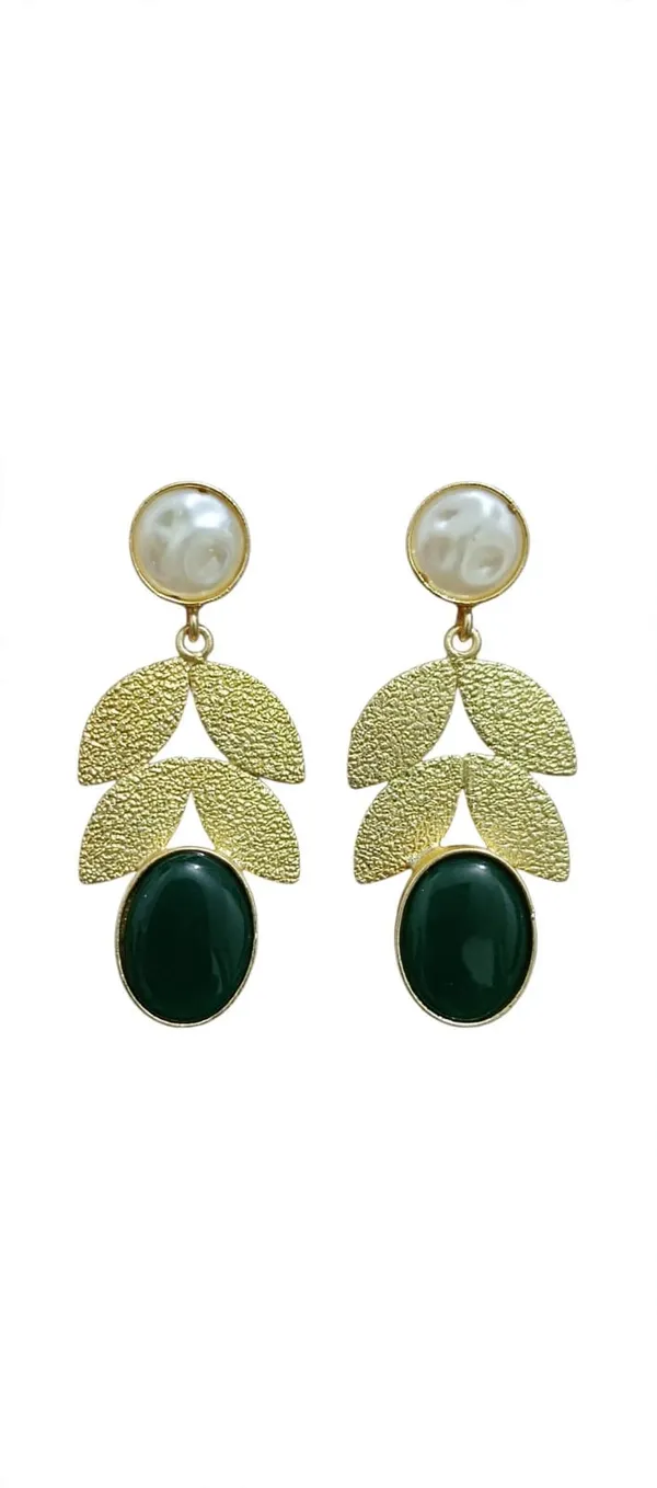 Gold_Tone_Leaf_Drop_Earrings_for_Women