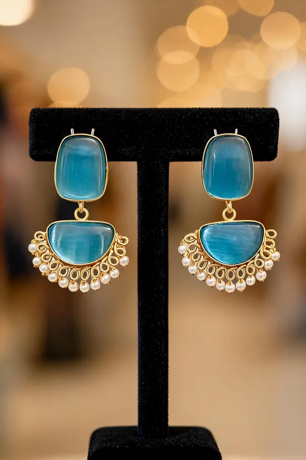 Blue_And_Gold_Brass_Chandbali_Earrings_For_Women