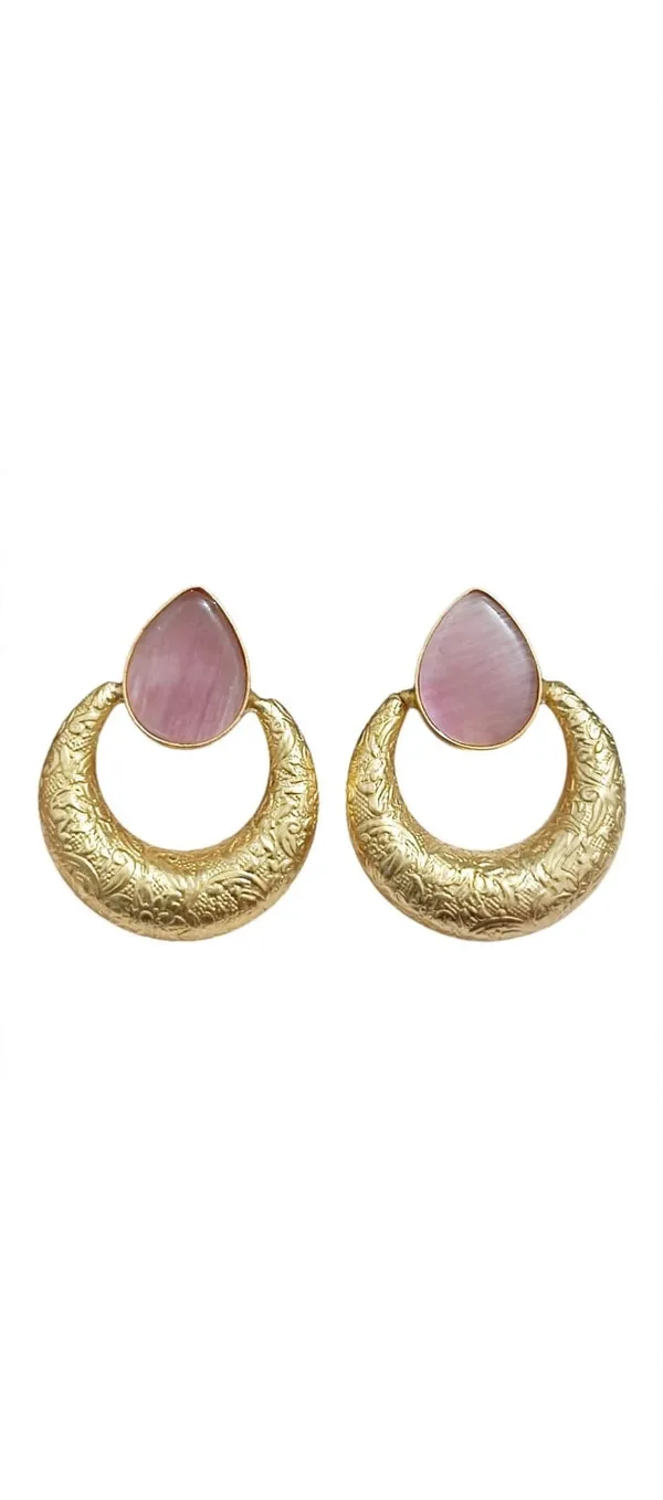 Gold_Tone_Textured_Hoop_Earrings_for_Women