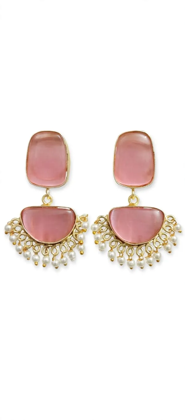 Pink_Gold_Tone_Pearl_Drop_Earrings