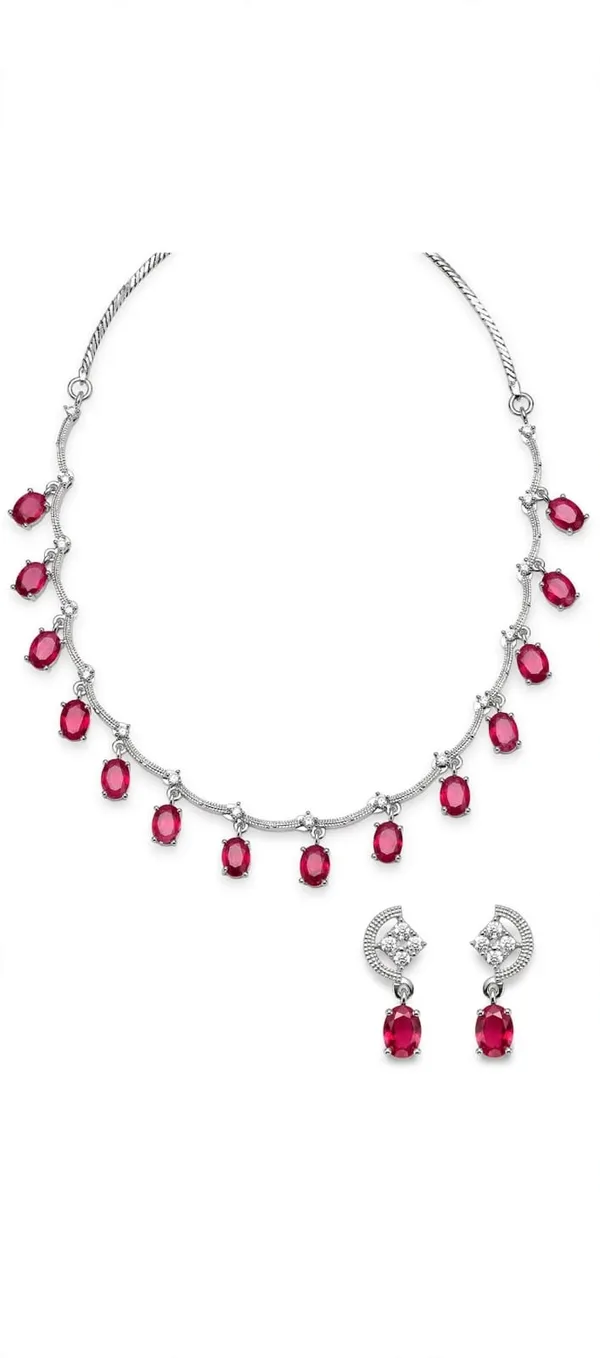 Red_Stone_Necklace_And_Earrings_Set_for_Women