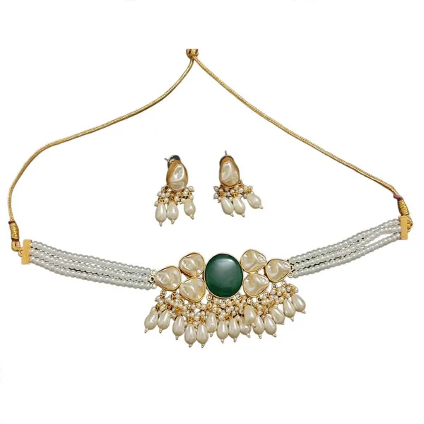 Gold_Tone_Pearl_Green_Stone_Necklace_Set_for_Women