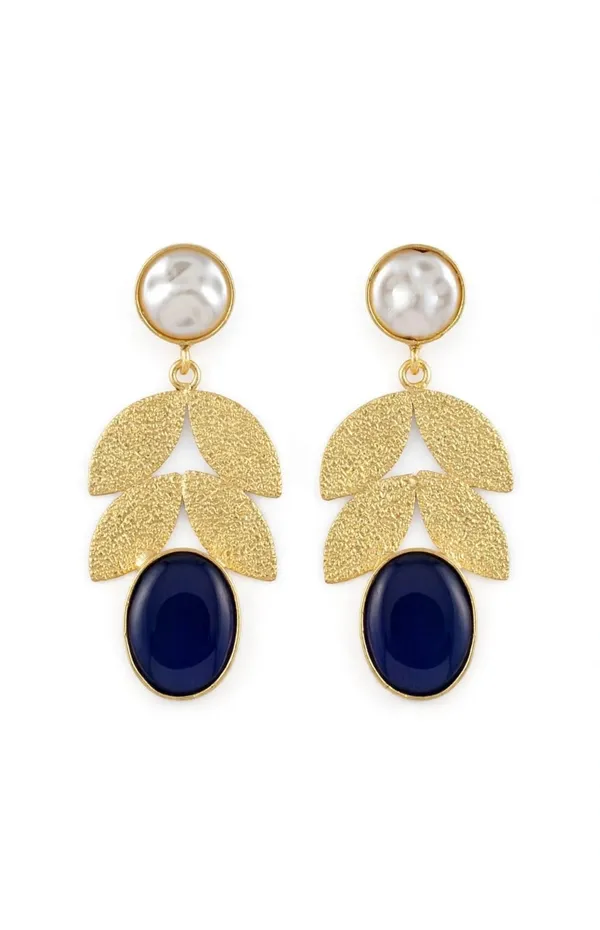 Gold_Tone_Leaf_Drop_Earrings_for_Women