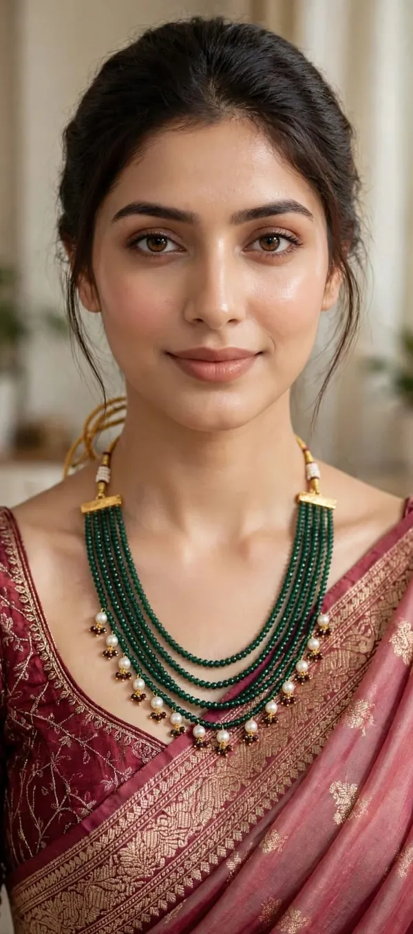 Green_Beaded_Layered_Necklace_for_Women