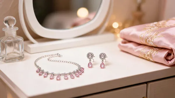 Silver_And_Pink_Stone_Brass_Necklace_Set_For_Women
