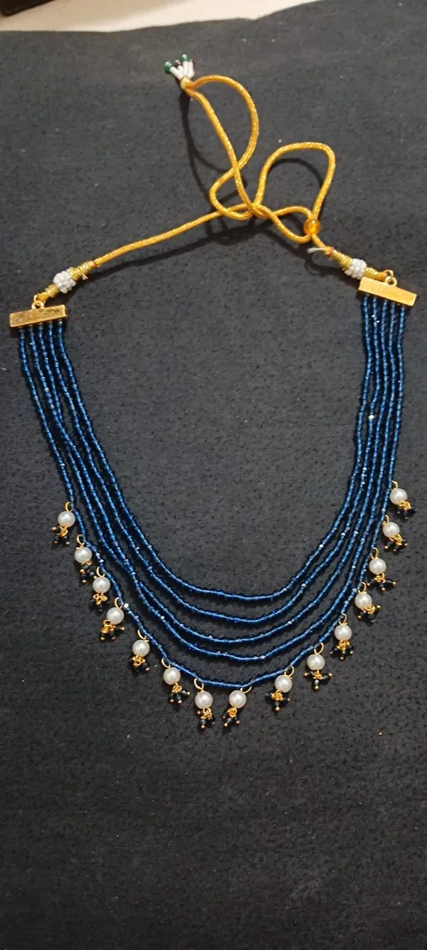 Blue_Beaded_Layered_Necklace_for_Women
