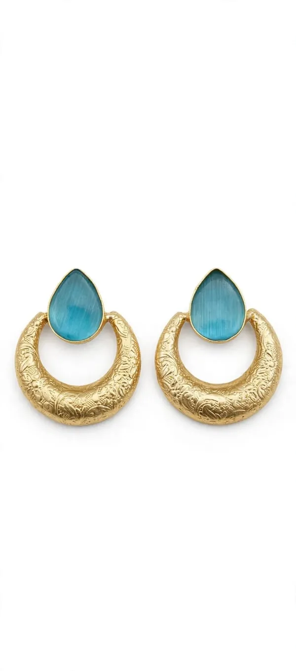 Gold_Tone_Teardrop_Stone_Hoop_Earrings_for_Women