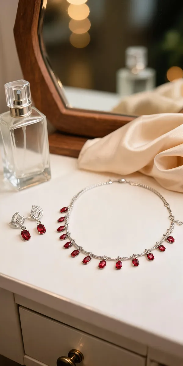 Red_Stone_Brass_Necklace_And_Earrings_Set_For_Women