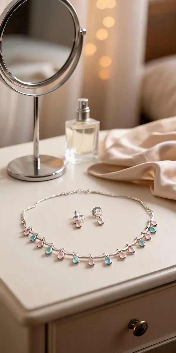 Multicolor_Brass_Stone_Choker_Necklace_Set_For_Women