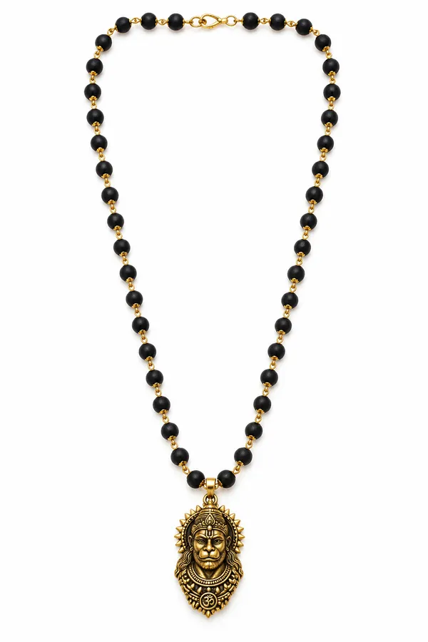 Black_Alloy_Karungali_Bead_Hanuman_Pendant_Mala_For_Men