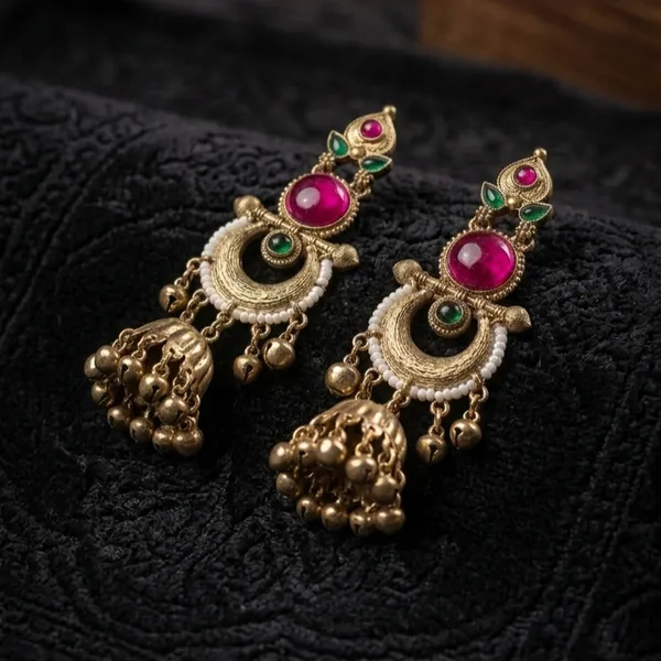 Gold_Alloy_Traditional_Stone_Studded_Jhumka_Earrings_For_Women
