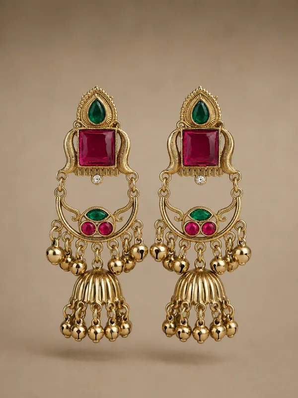 Multicolor_Alloy_Stone_Studded_Chandelier_Earrings_For_Women