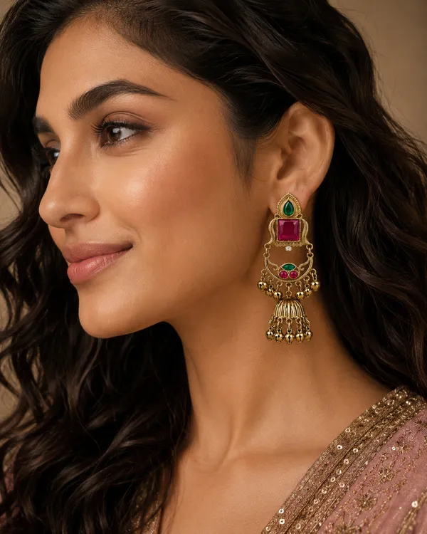 Multicolor_Alloy_Stone_Studded_Chandelier_Earrings_For_Women
