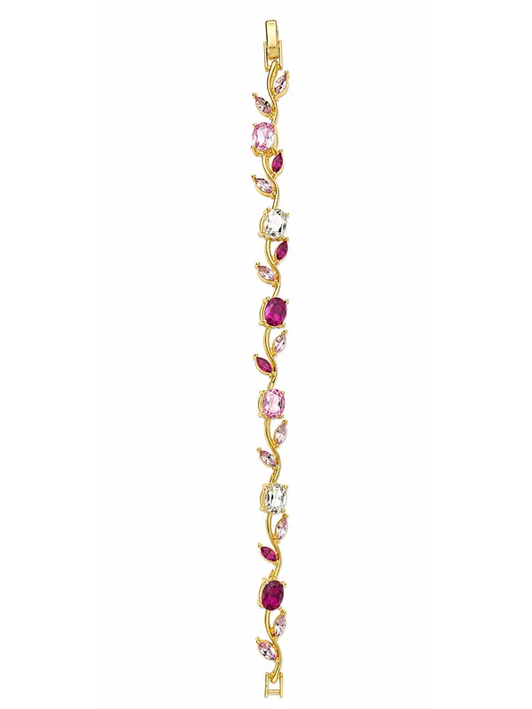 Pink_Alloy_Stone_Studded_Bracelet_For_Women