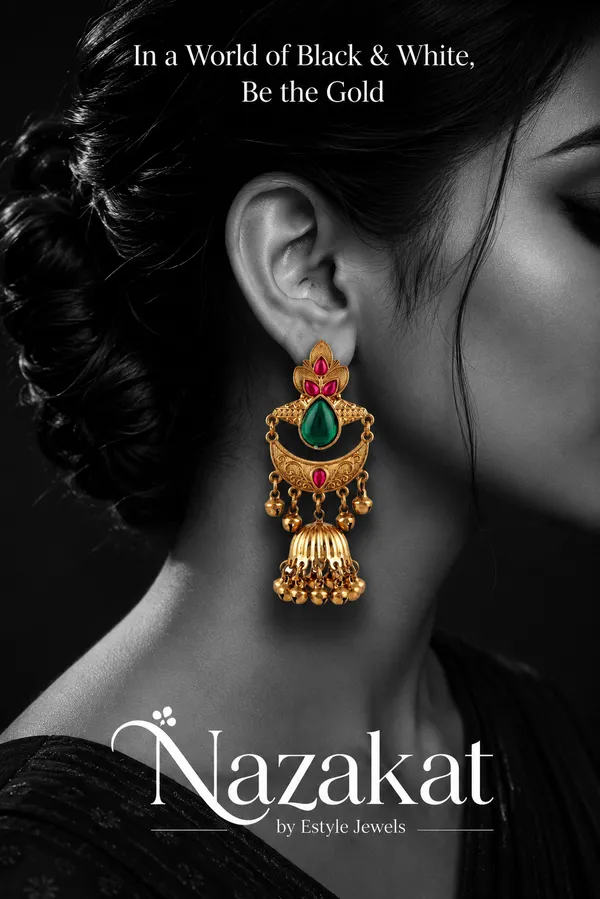 Gold_Alloy_Floral_Teardrop_Stone_Jhumka_Earrings_For_Women