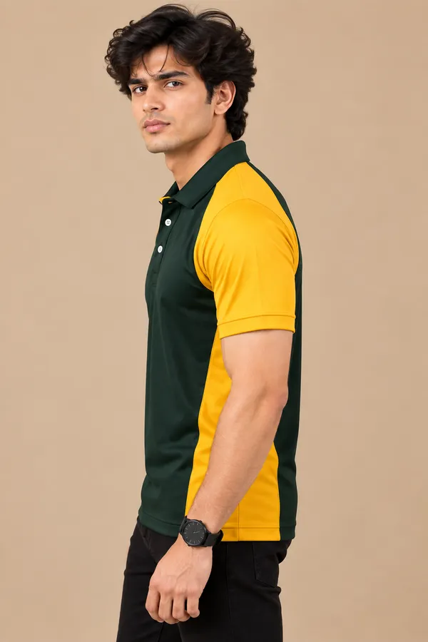 Green_Polyester_Polo_T-Shirt_For_Men