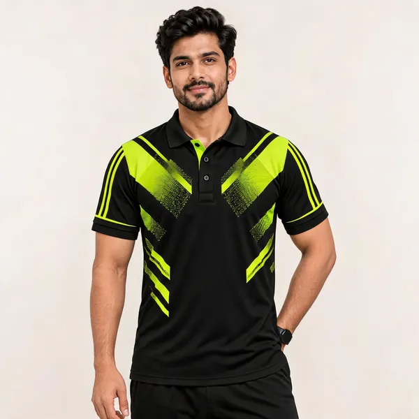 Black_Polyester_Polo_T-Shirt_For_Men