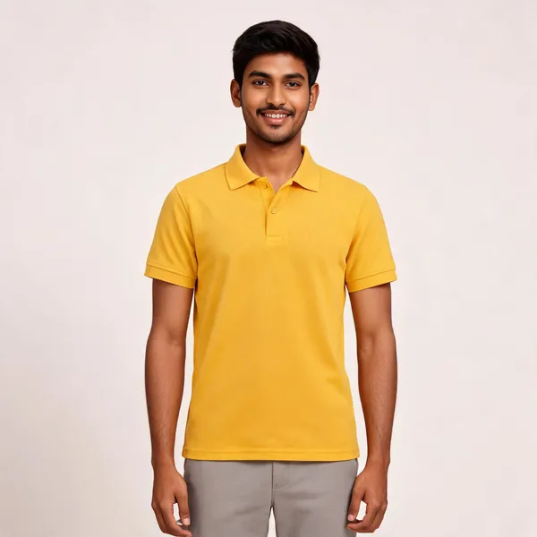 Yellow_Pc_Matty_Polo_T-Shirt_For_Men