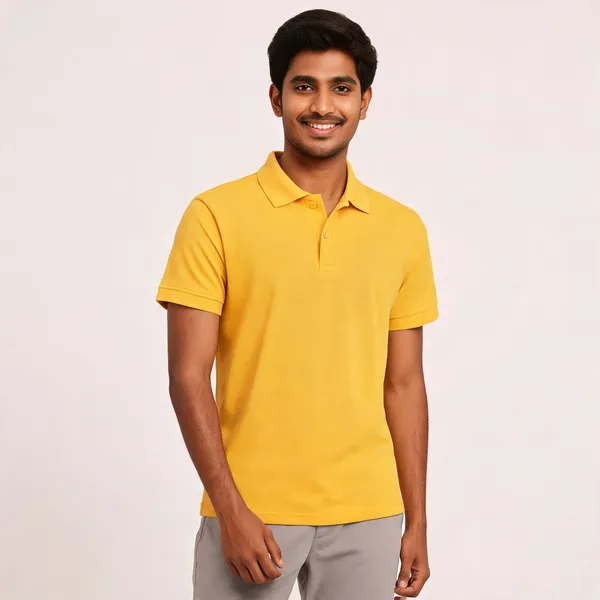 Yellow_Pc_Matty_Polo_T-Shirt_For_Men