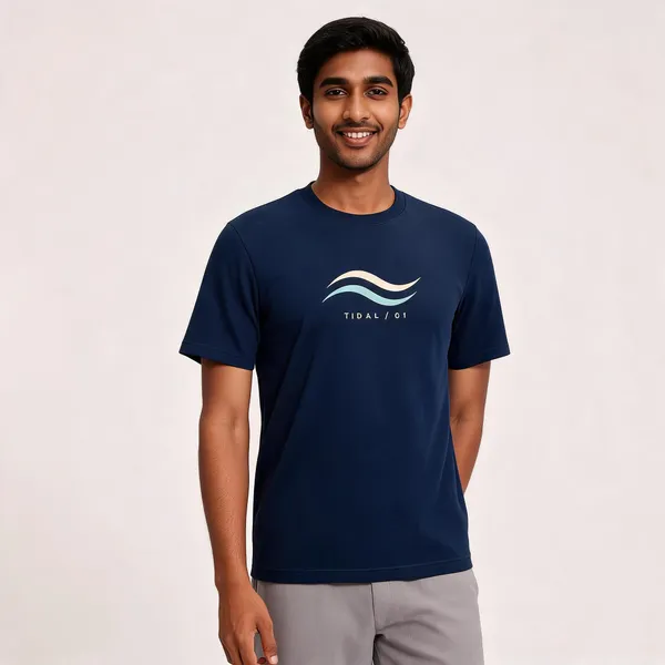 Navy_Cotton_Biowash_T-Shirt_For_Men