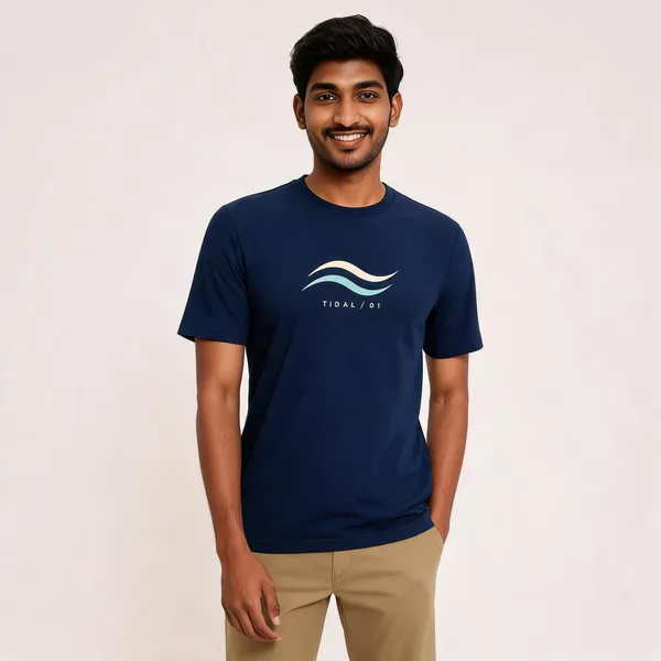 Navy_Cotton_Biowash_T-Shirt_For_Men
