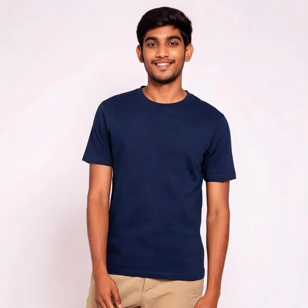 Navy_Cotton_Biowash_T-Shirt_For_Men