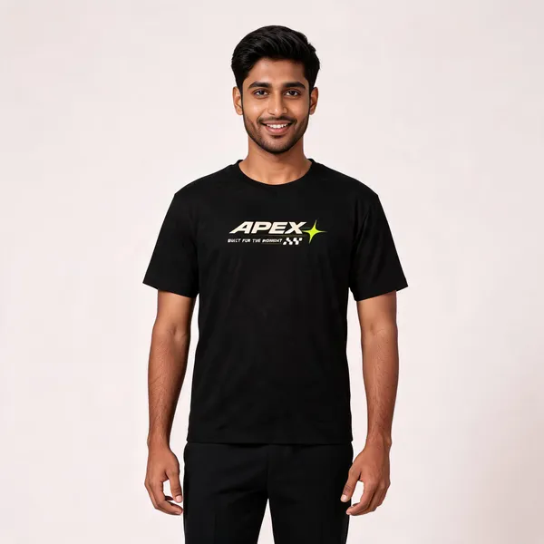 Black_Cotton_Biowash_T-Shirt_For_Men