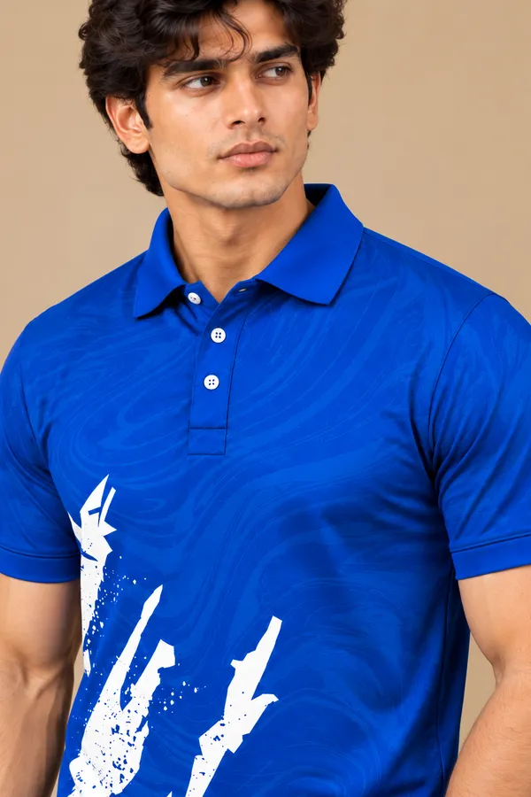 Blue_Polyester_Polo_T-Shirt_For_Men
