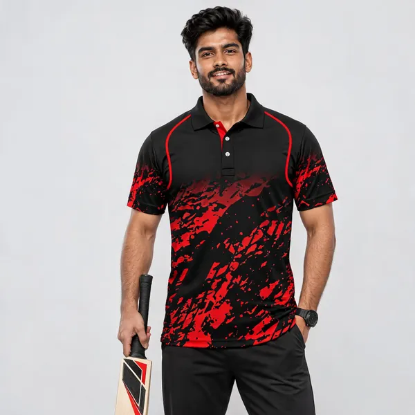 Black_Polyester_Polo_T-Shirt_For_Men
