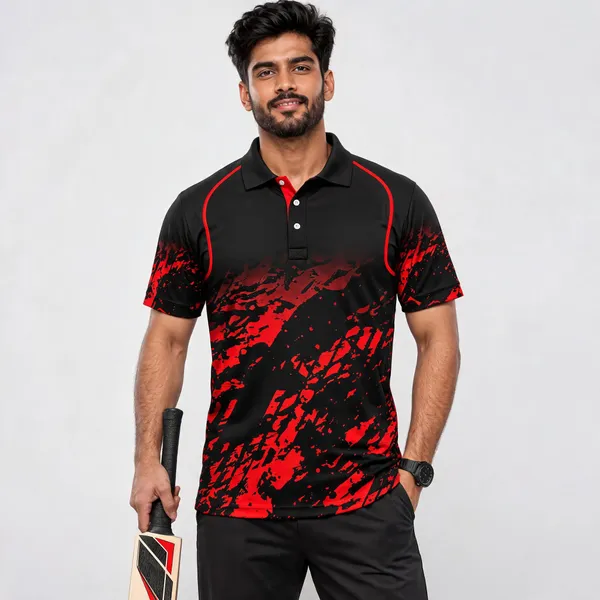 Black_Polyester_Polo_T-Shirt_For_Men