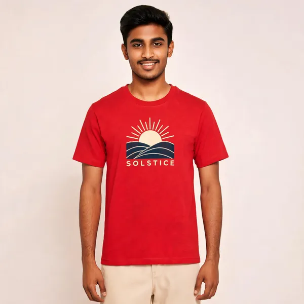 Red_Cotton_Biowash_T-Shirt_For_Men