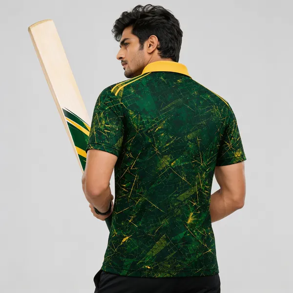 Green_Polyester_Polo_T-Shirt_For_Men