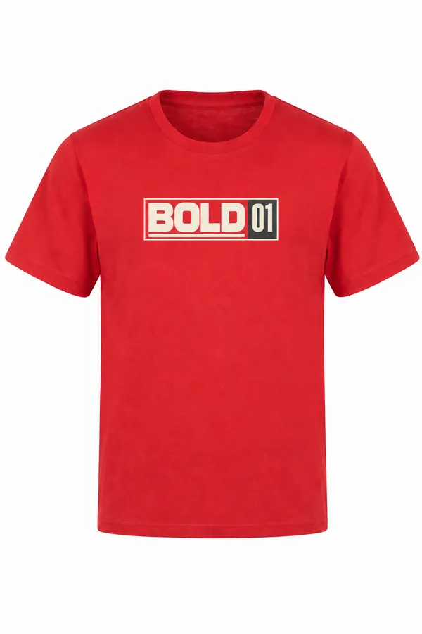 Red_Cotton_Biowash_T-Shirt_For_Men