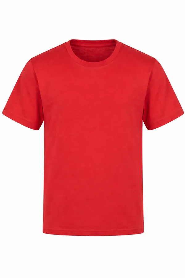 Red_Cotton_Biowash_T-Shirt_For_Men