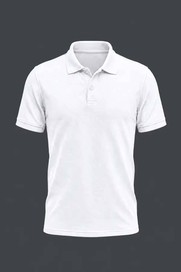 White_Pc_Matty_Polo_T-Shirt_For_Men