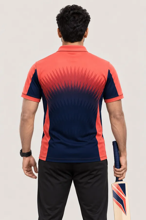 Coral_Polyester_Polo_T-Shirt_For_Men