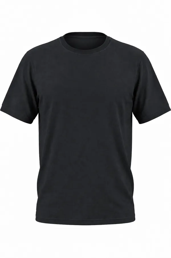 Black_Cotton_Biowash_T-Shirt_For_Men