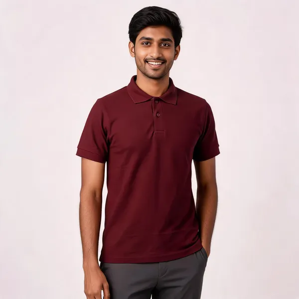 Maroon_Pc_Matty_Polo_T-Shirt_For_Men