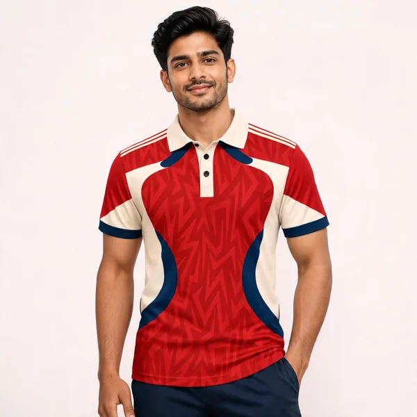 Red_Polyester_Polo_T-Shirt_For_Men