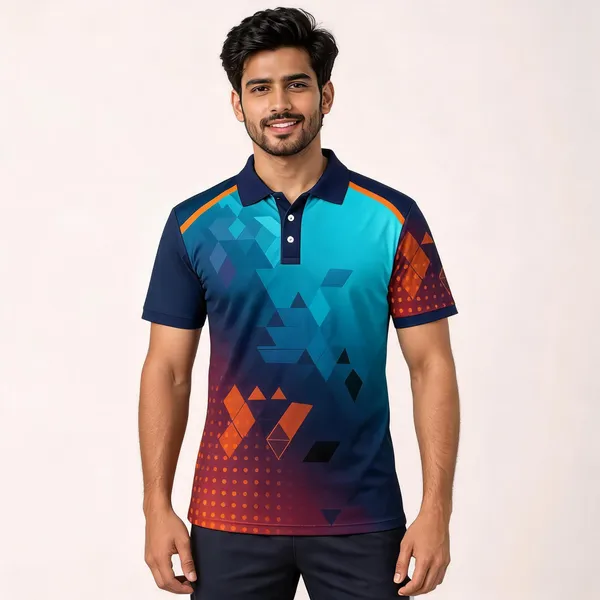 Blue_Polyester_Polo_T-Shirt_For_Men
