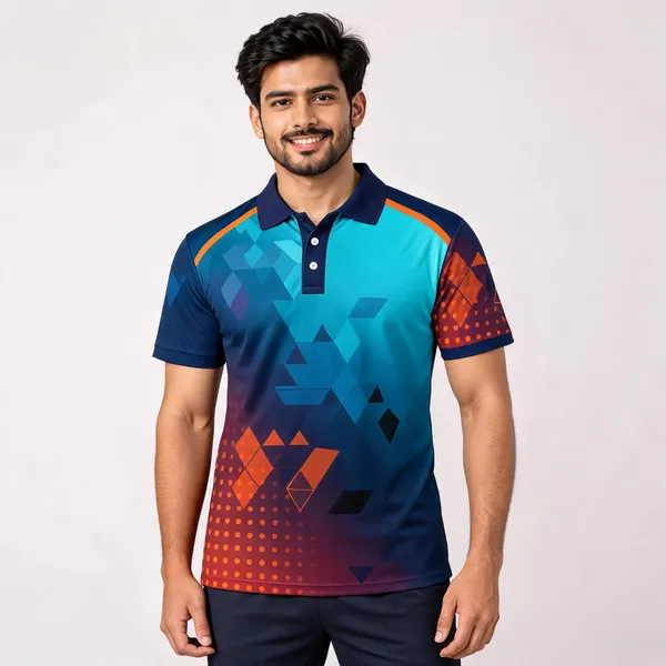 Blue_Polyester_Polo_T-Shirt_For_Men