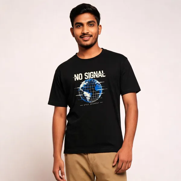 Black_Cotton_Biowash_T-Shirt_For_Men