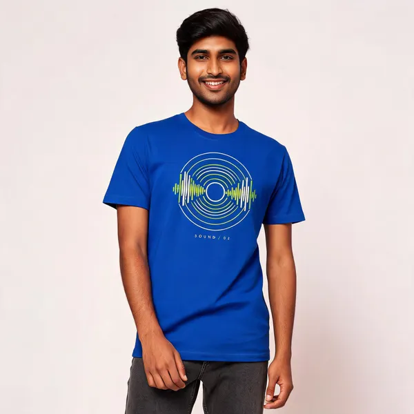 Blue_Cotton_Biowash_T-Shirt_For_Men
