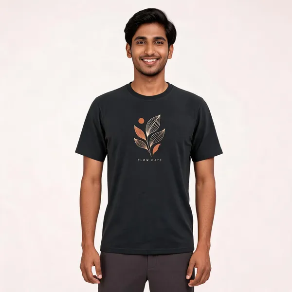 Black_Cotton_Biowash_T-Shirt_For_Men