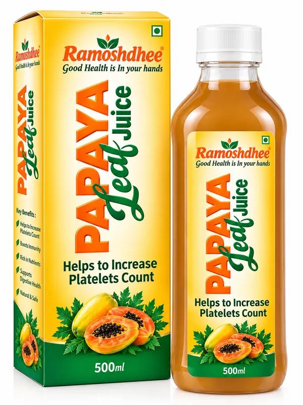 Ramoshdhee_Organic_Papaya_Leaf_Juice_Vitamin_C_Platelet_Support