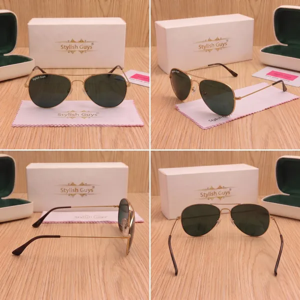 Sunglasses_For_Men_With_Black_Glass_Golden_Frame_3026_Aviator_Sunglass_By_Sunglasses_Deal_Black_Golden