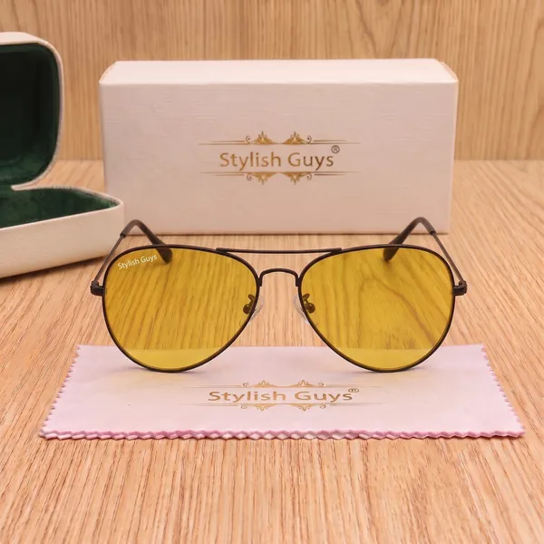 Sunglasses_For_Men_With_Yellow_Candy_Glass_Black_Frame_3026_Aviator_Sunglass_By_Sunglasses_Deal_Yellow_Candy_Black