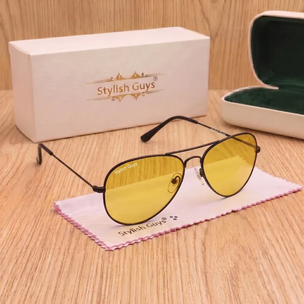 Sunglasses_For_Men_With_Yellow_Candy_Glass_Black_Frame_3026_Aviator_Sunglass_By_Sunglasses_Deal_Yellow_Candy_Black